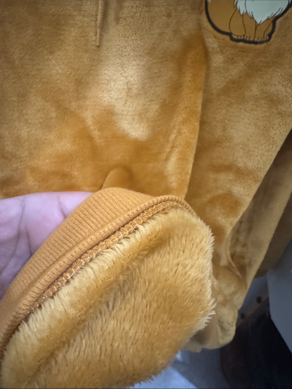 Pokemon Eevee Cosplay Hoodie - Mustard Yellow - Picture 4 of 7